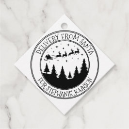 Etiquetas Para Recuerdos Formulario de entrega regalo de Santa Navidades