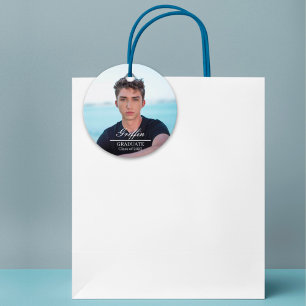 Etiquetas Para Recuerdos Foto de Guy Grad Modern Graduate Personalizado