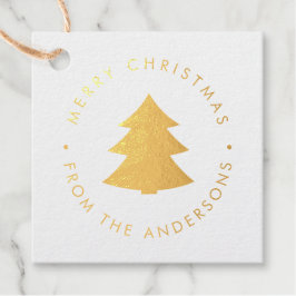 Etiquetas Para Recuerdos Foto de Navidades de pino-árbol