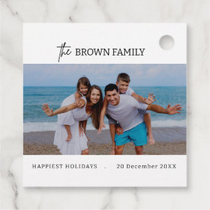 Etiquetas Para Recuerdos Foto moderna de la familia de Personalizados simpl