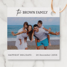 Etiquetas Para Recuerdos Foto moderna de la familia de Personalizados simpl