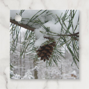 Etiquetas Para Recuerdos Fotografía de la naturaleza del invierno de la ram