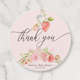 Etiquetas Para Recuerdos Fresa | Baby Shower de verano