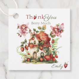 Etiquetas Para Recuerdos Fresa Fairy Berry Sweet Chicas Primer Cumpleaños