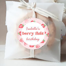 Etiquetas Para Recuerdos Fresa Gracias Berry Mucho