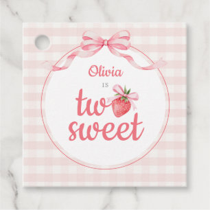 Etiquetas Para Recuerdos Fresas Two Sweet 2do Cumpleaños