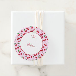 Etiquetas Para Recuerdos Fresca cerezas dulces