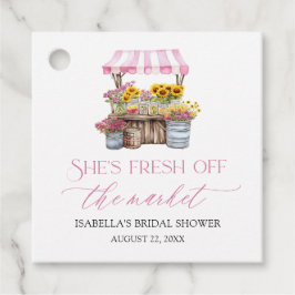 Etiquetas Para Recuerdos Fresco del mercado de agricultores Desayuno nupcia