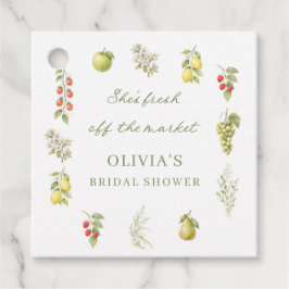 Etiquetas Para Recuerdos Fresh Off The Market Bridal Shower Square