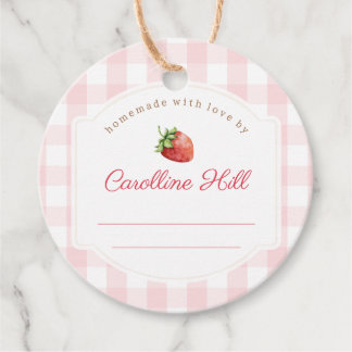 Etiquetas Para Recuerdos Fruta de fresa Jam Jar Preserve Personalizado