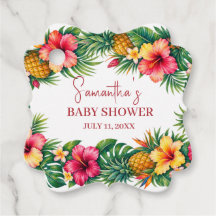 Frutas Tropicales Piña Baby Shower Hawaiano
