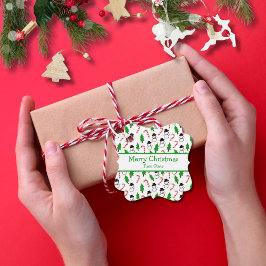Etiquetas Para Recuerdos Fun Festive Snowman Candy Cane Tree Christmas Gift