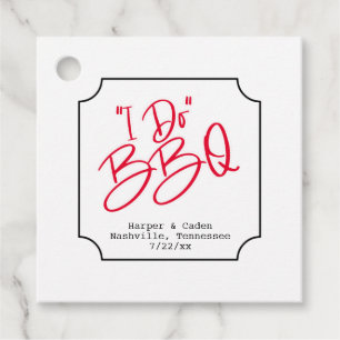 Etiquetas Para Recuerdos Fun I Do BBQ Bridal Shower
