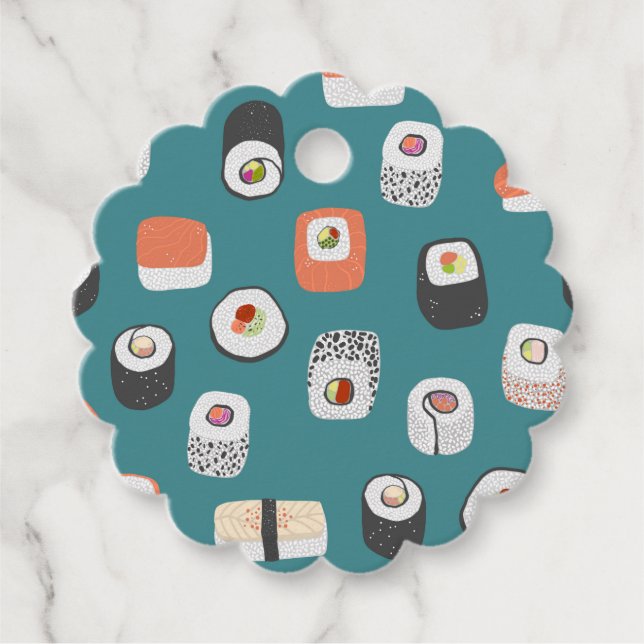 Etiquetas Para Recuerdos Fun Sushi (Anverso)