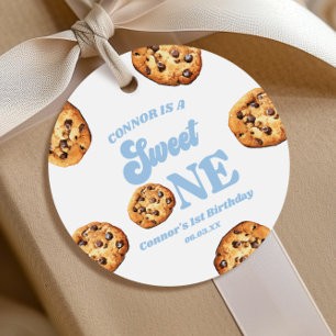 Etiquetas Para Recuerdos Galletas y Leche Cumpleaños 1 Dulce Uno