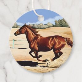 Etiquetas Para Recuerdos Galloping Mare Gift Tag