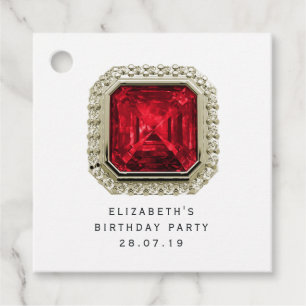 Etiquetas Para Recuerdos Garnet January Birthstone