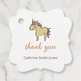Etiquetas Para Recuerdos Género neutro de Baby Shower de Unicorn
