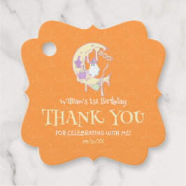 Etiquetas Para Recuerdos Ghost Spooky One First Birthday Halloween Gracias