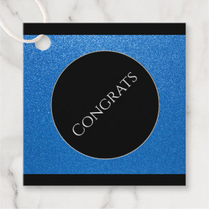 Etiquetas Para Recuerdos Gift-FavorTag - Faux Purpurinas Congrats