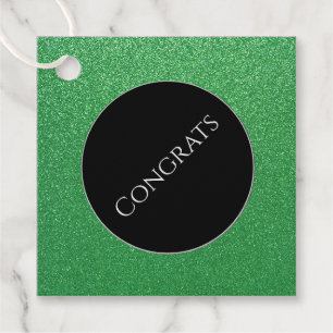 Etiquetas Para Recuerdos Gift-FavorTag - Faux Purpurinas Congrats
