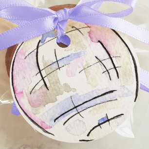 Etiquetas Para Recuerdos Gigante personalizado de color de agua de bola de