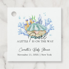 Etiquetas Para Recuerdos Girly Ocean Pearl Under Sea Baby Shower