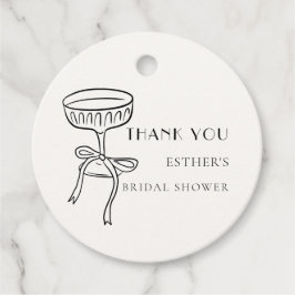 Etiquetas Para Recuerdos Glass De Champagne Con Ducha Bridal De Bow Gracias
