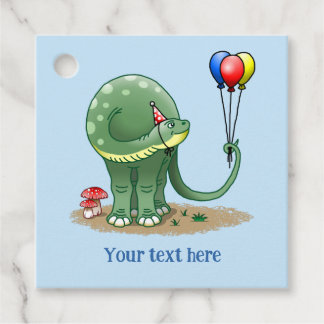 Etiquetas Para Recuerdos Globos Coloridos de Dinosaurio