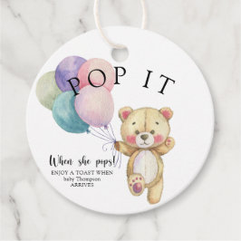 Etiquetas Para Recuerdos Globos de oso de peluche - ¡Pop!