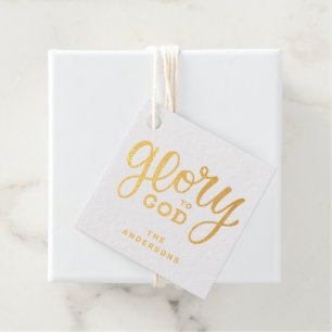 Etiquetas Para Recuerdos Gloria de Navidad a Dios Religioso Cristiano Dor