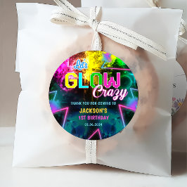 Etiquetas Para Recuerdos Glow Neon Lights Gracias Por La Fiesta De Cumpleañ