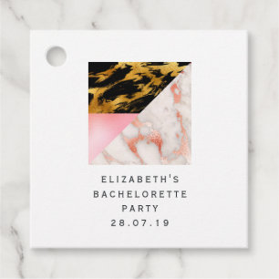 Etiquetas Para Recuerdos Gold Glam Purpurina Marble