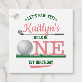 Etiquetas Para Recuerdos Golf PAR-TEE Primer cumpleaños