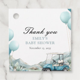 Etiquetas Para Recuerdos Golf Vamos a Par-tee Azul Baby Shower