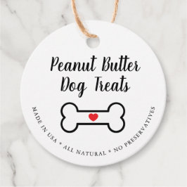 Etiquetas Para Recuerdos Golosina Natural para Perros Gourmet