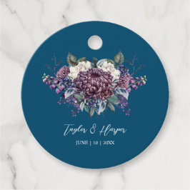 Etiquetas Para Recuerdos Gótico estético oscuro Boda Bouquet