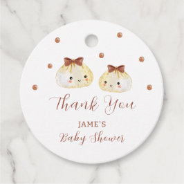 Etiquetas Para Recuerdos Gracias a Baby Shower por la mezcla neutral de gén