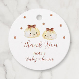 Etiquetas Para Recuerdos Gracias a Baby Shower por la mezcla neutral de gén