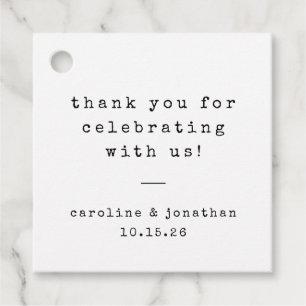 Etiquetas Para Recuerdos Gracias a la boda personalizada de la máquina de e