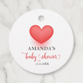 Etiquetas Para Recuerdos Gracias a Valentine Baby Shower único