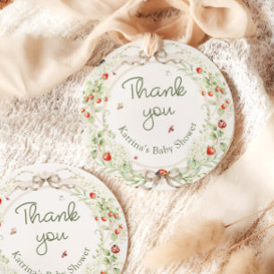 Etiquetas Para Recuerdos Gracias Baby in Bloom Wildflower Baby Shower
