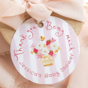 Etiquetas Para Recuerdos Gracias Berry Much Whimsical Baby Shower