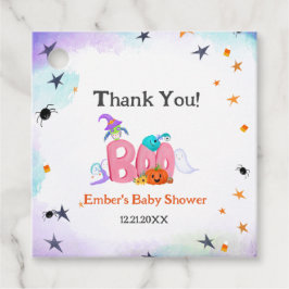 Etiquetas Para Recuerdos Gracias Boo Ghost, Owl Halloween Baby Shower