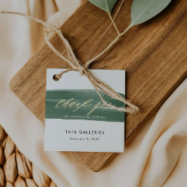 Etiquetas Para Recuerdos Gracias Cinta Verde