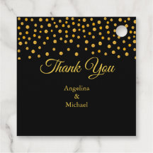 Gracias Confeti de Oro Moderno