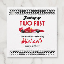 Etiquetas Para Recuerdos Gracias Crecer Dos Carros Rápidos Rojos