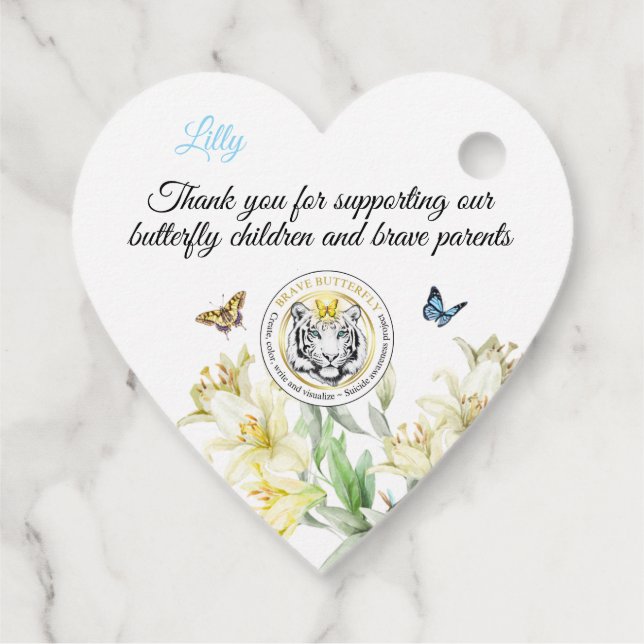 Etiquetas Para Recuerdos Gracias Etiquetas, Tigre (Reverso)