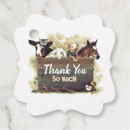 Etiquetas Para Recuerdos Gracias fiesta de cumpleaños de animales de granja