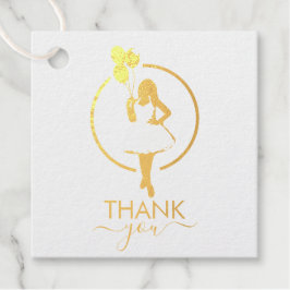 Etiquetas Para Recuerdos ¡Gracias! Globos de Despedida de Soltera de Mujer 